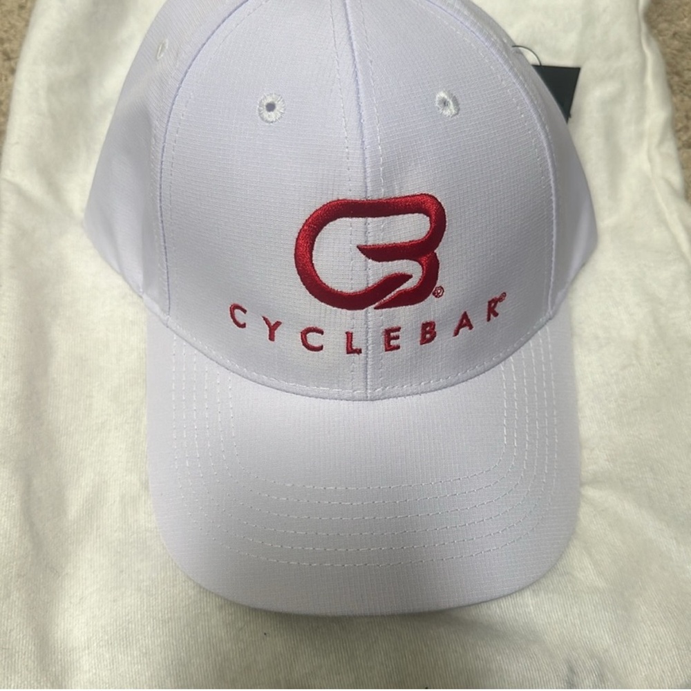 Adjustable Cyclebar hat —color white